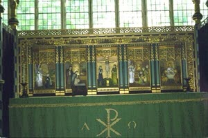 [Inside Cartmel Priory Church]