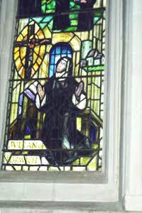 [Mother Julian pane at Norwich Cathedral]